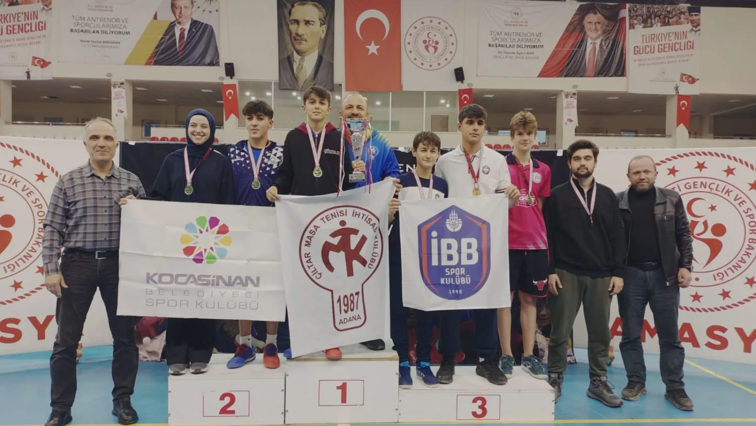 U11 Minik ve U15 Yıldız En İyiler Yarışmaları Amasya'da sona erdi